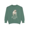 English Bulldog Dad Sweatshirt, Light Green, front view
