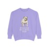 English Bulldog Dad Sweatshirt, Violet, front view