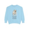 English Bulldog Humor Sweatshirt, Chambray, front view