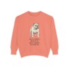 English Bulldog Humor Sweatshirt, Terracotta, front view