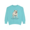 english-bulldog-sweatshirt-latin-chalky-mint English Bulldog Latin Sweatshirt, Chalky Mint, front view