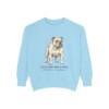 english-bulldog-sweatshirt-latin-chambray English Bulldog Latin Sweatshirt, Chambray, front view