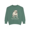 english-bulldog-sweatshirt-latin-light-green English Bulldog Latin Sweatshirt, Light Green, front view