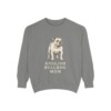 english-bulldog-sweatshirt-mom-grey English Bulldog Mom Sweatshirt, Grey, front view