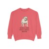 english-bulldog-sweatshirt-mom-watermelon English Bulldog Mom Sweatshirt, Watermelon, front view