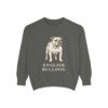 English Bulldog Sweatshirt, Pepper, front view