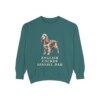 English Cocker Spaniel Dad Sweatshirt, Blue Spruce, front view