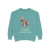 English Cocker Spaniel Dad Sweatshirt, Seafoam, front view
