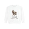 English Cocker Spaniel Dad Sweatshirt, White, front view