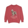English Cocker Spaniel Humor Sweatshirt, Crimson, front view