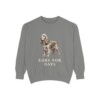 English Cocker Spaniel Humor Sweatshirt, Grey, front view