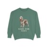 English Cocker Spaniel Humor Sweatshirt, Light Green, front view