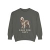English Cocker Spaniel Humor Sweatshirt, Pepper, front view