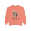English Cocker Spaniel Humor Sweatshirt, Terracotta, front view