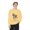 English Cocker Spaniel Latin Sweatshirt, Butter, person 1 front