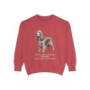 English Cocker Spaniel Latin Sweatshirt, Crimson, front view