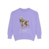 English Cocker Spaniel Latin Sweatshirt, Violet, front view