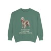 English Cocker Spaniel Mom Sweatshirt, Light Green, front view