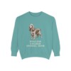 English Cocker Spaniel Mom Sweatshirt, Seafoam, front view