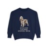 English Cocker Spaniel Mom Sweatshirt, True Navy, front view