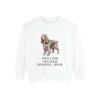 English Cocker Spaniel Mom Sweatshirt, White, front view