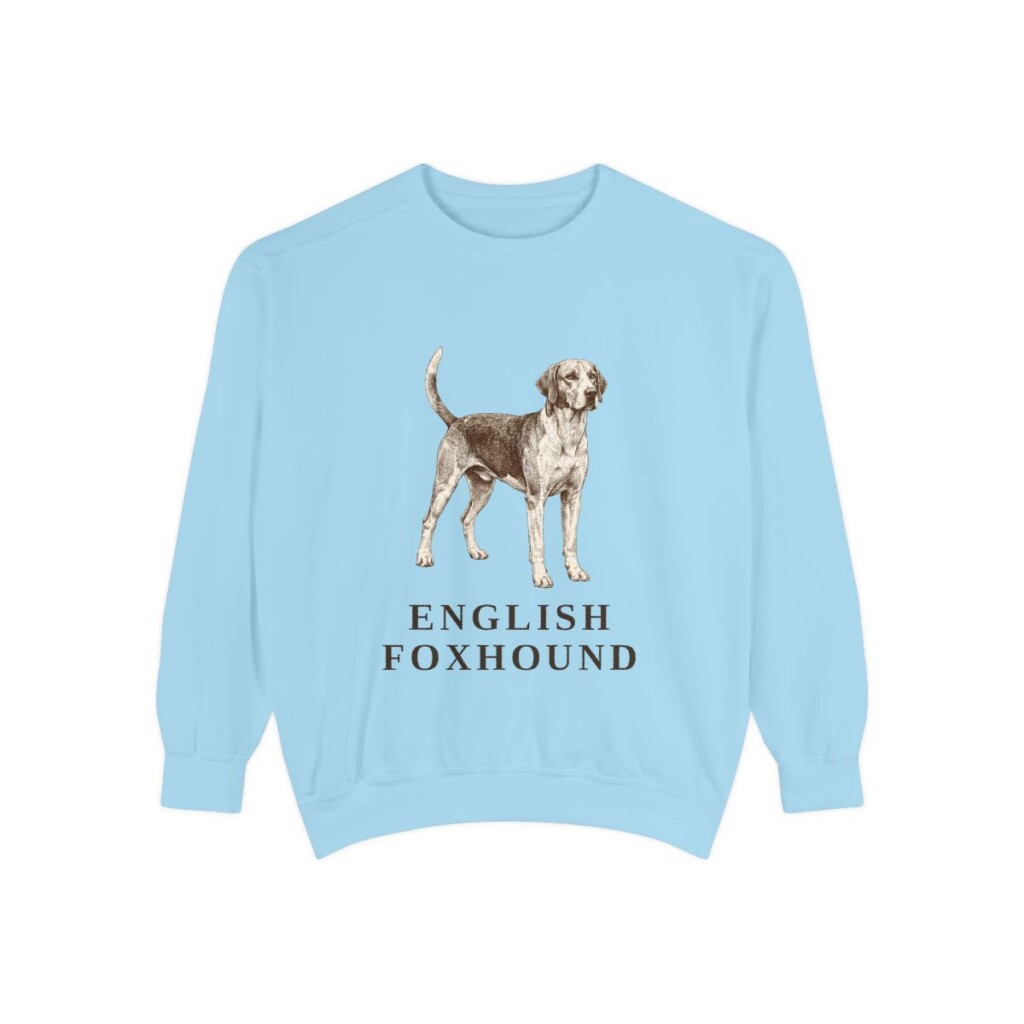 English Foxhound Sweatshirt, Chambray, front view