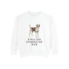 English Foxhound Dad Sweatshirt, White, front view