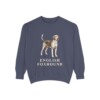 English Foxhound Sweatshirt, Denim, front view