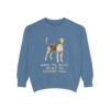English Foxhound Humor Sweatshirt, Blue Jean, front view