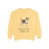 English Foxhound Humor Sweatshirt, Butter, front view