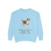 English Foxhound Humor Sweatshirt, Chambray, front view