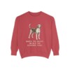 English Foxhound Humor Sweatshirt, Crimson, front view