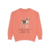 English Foxhound Humor Sweatshirt, Terracotta, front view