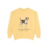 English Foxhound Latin Sweatshirt, Butter, front view