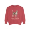 English Foxhound Latin Sweatshirt, Crimson, front view