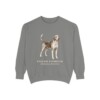 English Foxhound Latin Sweatshirt, Grey, front view