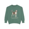 English Foxhound Latin Sweatshirt, Light Green, front view
