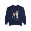 English Foxhound Latin Sweatshirt, True Navy, front view