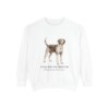 English Foxhound Latin Sweatshirt, White, front view