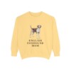 English Foxhound Mom Sweatshirt, Butter, front view