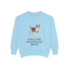English Foxhound Mom Sweatshirt, Chambray, front view