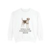 English Foxhound Mom Sweatshirt, White, front view