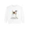 English Foxhound Sweatshirt, White, front view
