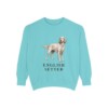 English Setter Sweatshirt, Chalky Mint, front view