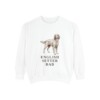 english-setter-sweatshirt-dad-white English Setter Dad Sweatshirt, White, front view
