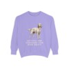 English Setter Humor Sweatshirt, Violet, front view