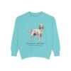 English Setter Latin Sweatshirt, Chalky Mint, front view
