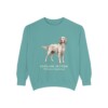 English Setter Latin Sweatshirt, Seafoam, front view