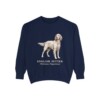 English Setter Latin Sweatshirt, True Navy, front view
