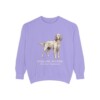 English Setter Latin Sweatshirt, Violet, front view